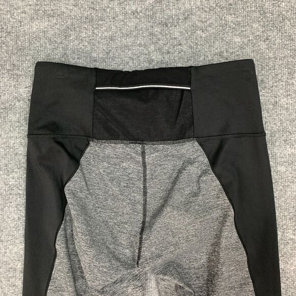 Lucy Hatha Leggings Womens M Medium Grey Two Tone Mid Rise Pull On Athletic Pant - Picture 9 of 13